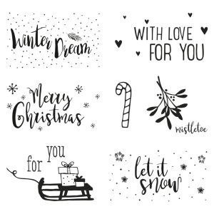 Clear Stamps - 'Christmas Greetings'
