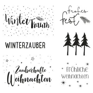 Clear Stamps - 'Weihnachtsgrüße'