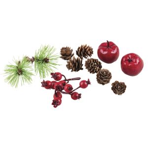 Mélange naturelle avec pommes et baies