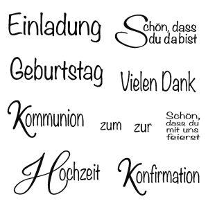 Clear Stamp 'Anlass 1'