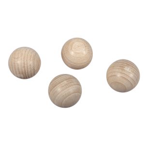 Boules en bois brut, FSC 100%, 30mm ø