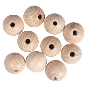 Rohholzkugeln FSC 100%,gebohrt, 18mm ø