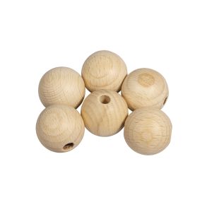 Rohholzkugeln FSC 100%,gebohrt, 25mm ø