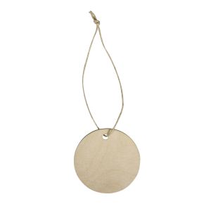 Pendentif bois Disque, FSC 100%, ø 6cm