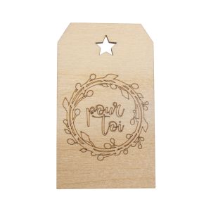 Holz Anhänger pour toi ,FSC MixCred