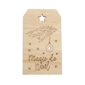 Holz Anhänger magie de noël ,FSCMixCred