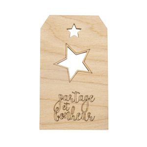 Holz Anhänger bonheur FSC MixCred