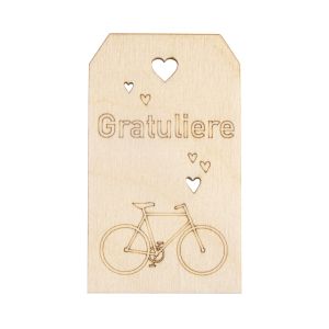 Holz Anhänger'Gratuliere',FSC Mix Credit