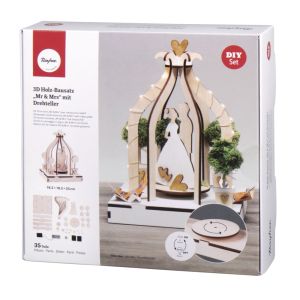 Kit en bois 3-D 'Mr&Mrs', FSCMixCred