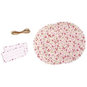 Dekoset f. Marmeladenglas Blumen, 15cm ø