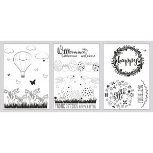 Fenster Malvorlagen Frühling&Ostern