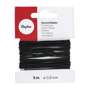 Gummifaden, 0,6mm ø
