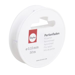 Perlonfaden transparent, 0,15mm ø