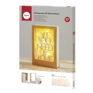 Holzbausatz 3D-Motivrahmen, FSC 100%