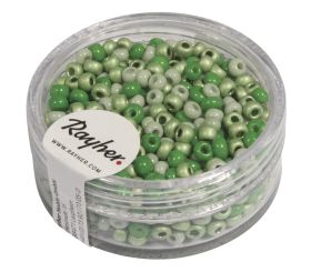 Rocailles, nacrées, 2,6 mm ø