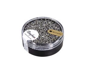 Delica-Rocailles, 1,6mm ø, anthrazit