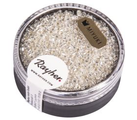 Delica-Rocailles, 1,6mm ø, bergkristall