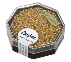 Delica-Rocailles, 1,6mm ø, helltopaz