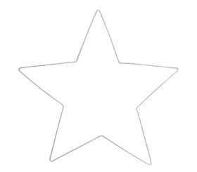 Draht Stern, 30cm ø
