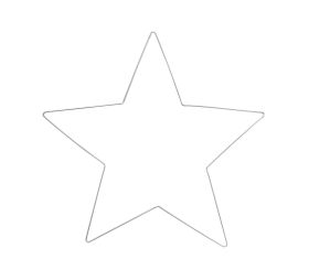 Wire star, 40cm ø