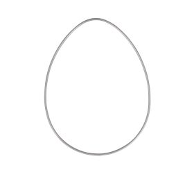 Metallring Ei, 20cm