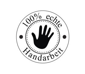 Stempel 'Handarbeit', 3cm ø