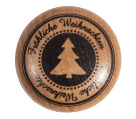 Stempel 'Fröhliche Weihnachten', 3cm ø