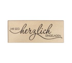 Stempel 'Herzlich eingeladen'