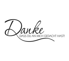 Stempel 'Danke, dass Du an mich...'