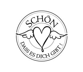 Stamp  Schön,dass es Dich gibt , 3cm ø