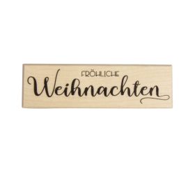 Stempel 'Fröhliche Weihnachten'