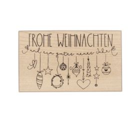 Stamp  Frohe Weihnachten  - garland