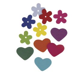 Moosgummi Blumen,Herzen