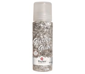 Glitter glue Space, silver