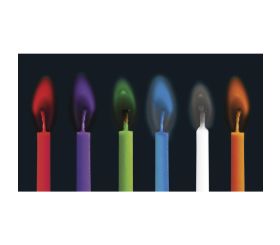 Buntleuchtende Party Kerzen, 5mm ø