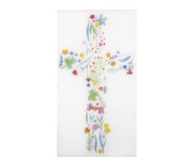 Wachsmotiv Florales Kreuz