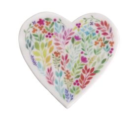 Wachsmotiv Florales Herz, 5,5cm ø