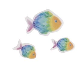 Wachsmotiv Regenbogen Fisch