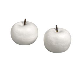 Styrofoam apple with stalk