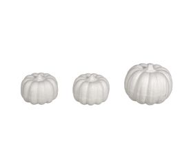Styrofoam pumpkins assorted