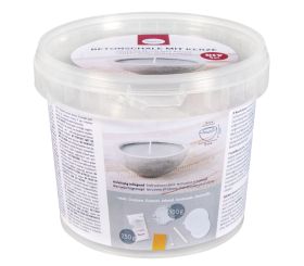 CK: cement bowl with candle