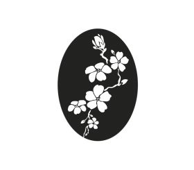 Label Cherry blossom