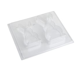 Casting mould: Rabbit family