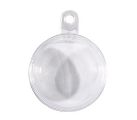 Plastik-Kugel, 2tlg., 8cm ø