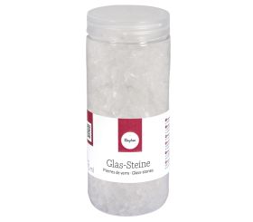 Glas-Steine transparent