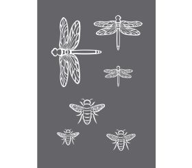 Screen-printing stencil Insects A5
