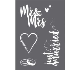 Screen-printing stencil Wedding A4