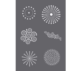 Siebdruck-Schablone Dots A5
