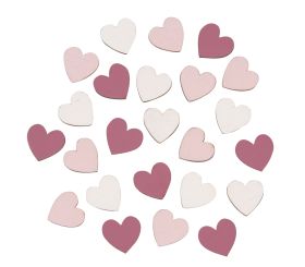 MDF objects Little hearts, 1.6cm ø