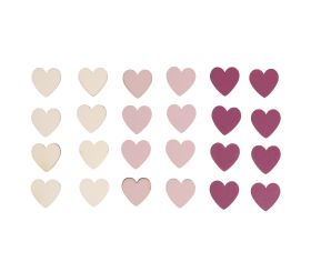 MDF Streuteile Herzchen, 1,6cm ø